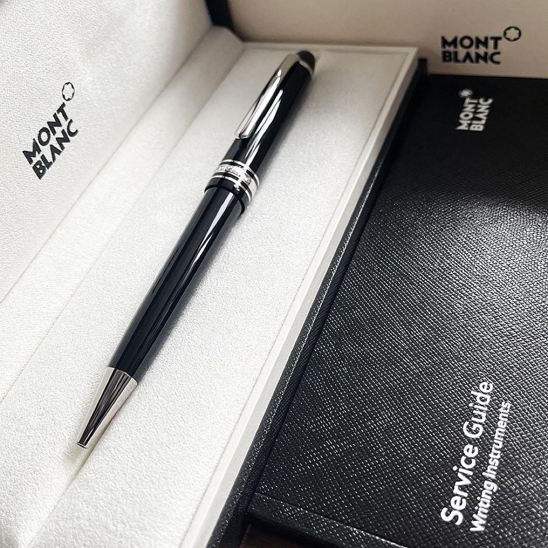 極美品 モンブラン マイスターシュテュック ミッドサイズ ボールペン プラチナ