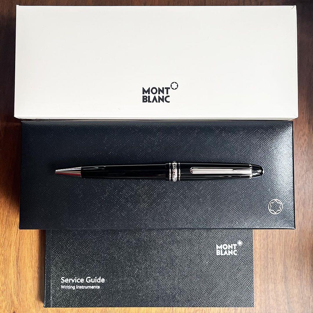 極美品 モンブラン マイスターシュテュック ミッドサイズ ボールペン プラチナ