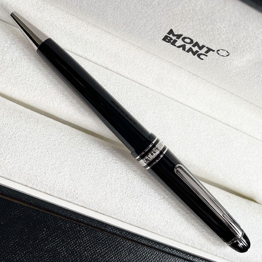 極美品 モンブラン マイスターシュテュック ミッドサイズ ボールペン プラチナ