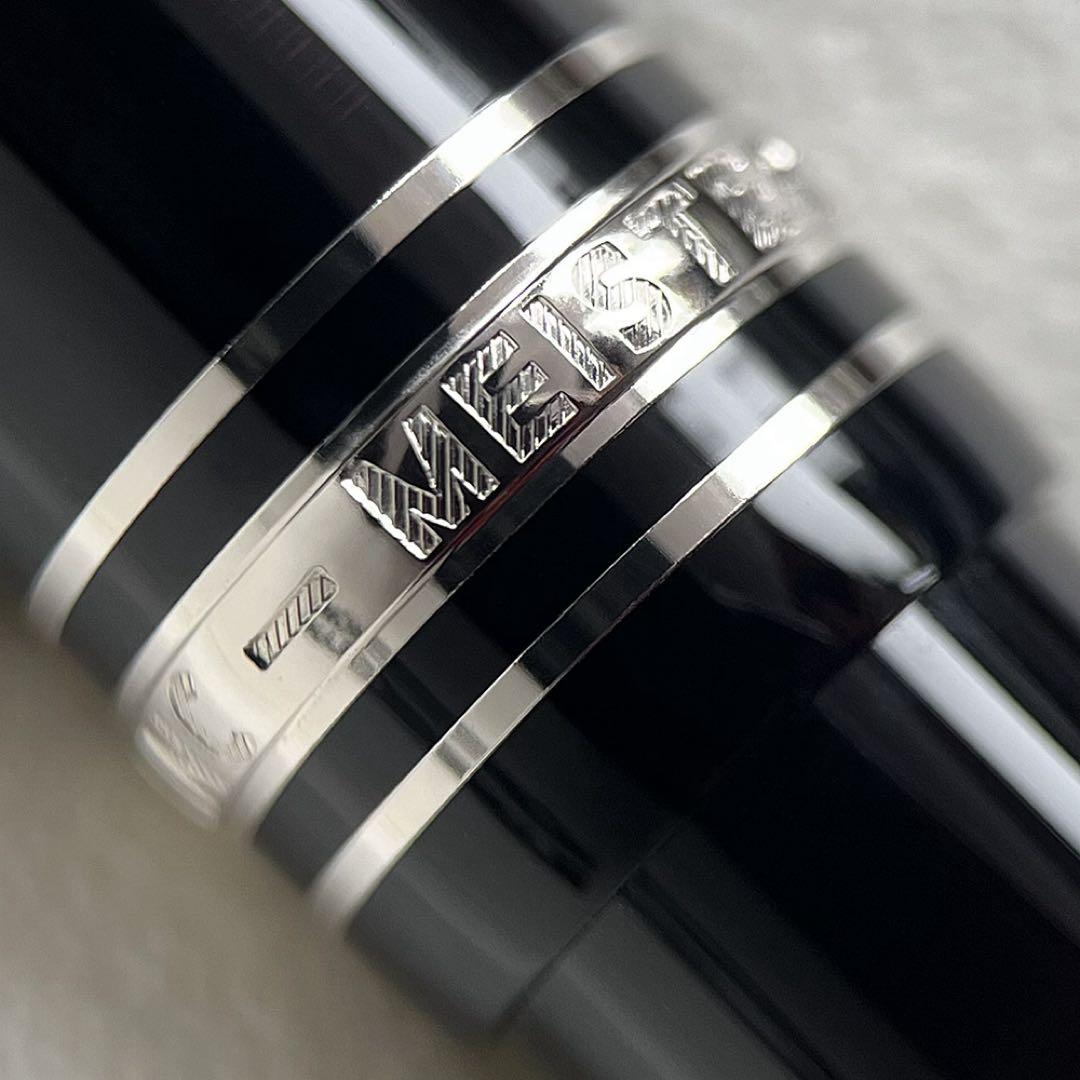 極美品 モンブラン マイスターシュテュック ミッドサイズ ボールペン プラチナ