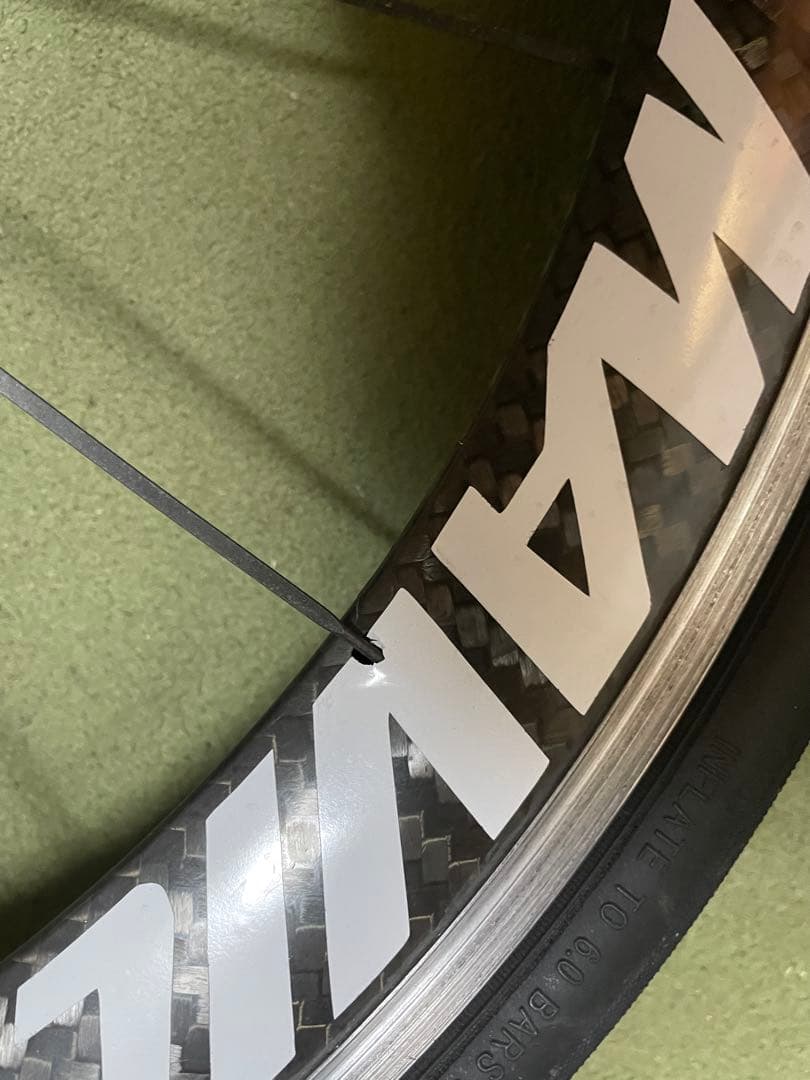 Mavic cosmic カーボンホイールフロント ジャンク