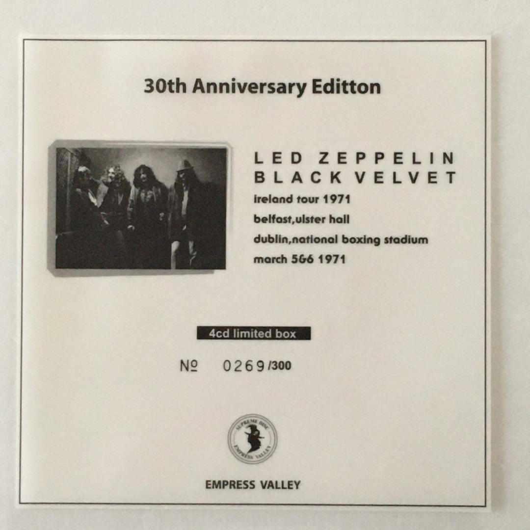 s*u様 限定300セットLed Zeppelin Black Velvet 3