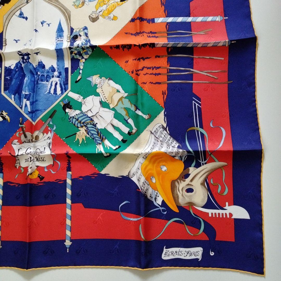 ✨️エルメス✨️　スカーフ90 「ベニスのカーニバル」