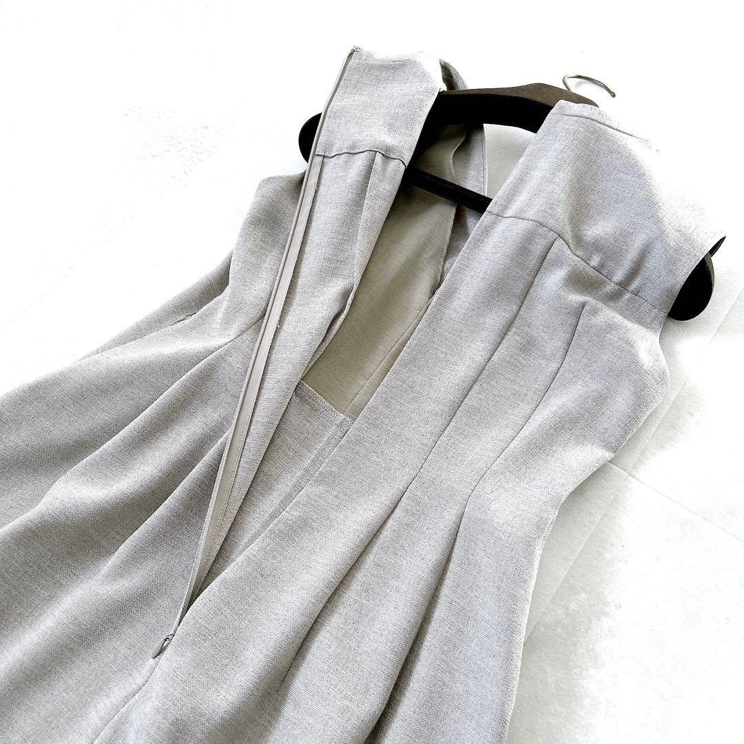 人気✨アナイ　リネン調ジレスタイルワンピース ノースリーブ　近年モデル　ベージュ