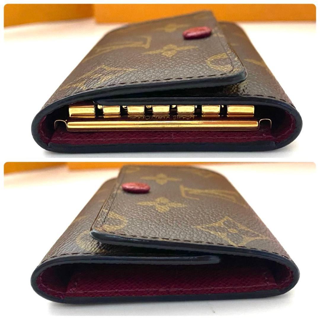 ルイ ヴィトン◎ミュルティクレ6 フューシャ　モノグラム キーケース ブラウン