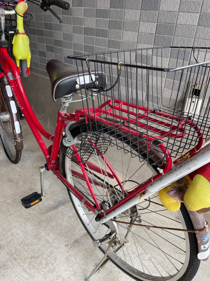 ⭐︎【世界に一台】⭐︎ギア付き改造27インチチャリ　旧デコチャリ残骸有り自転車状態悪