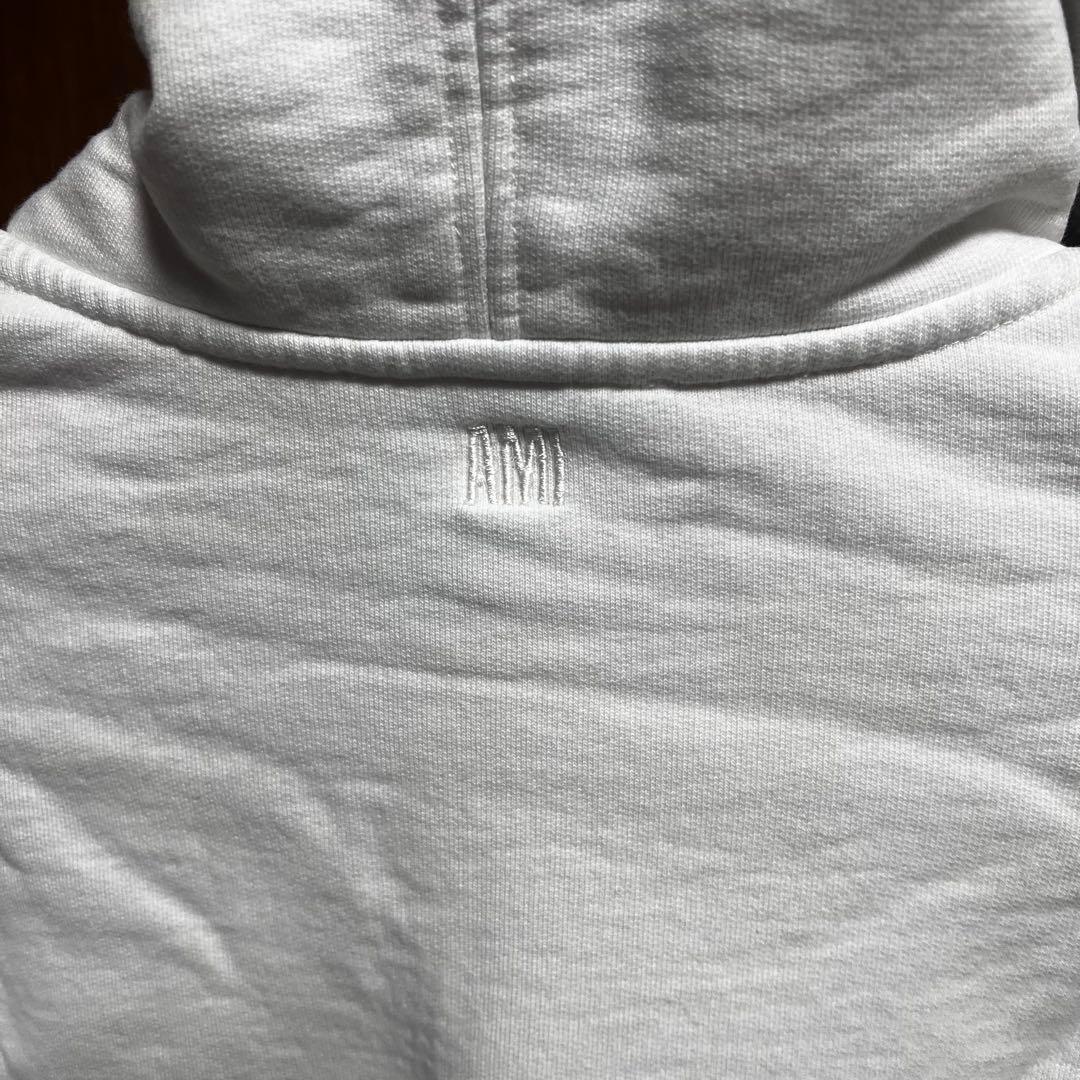 amiparis アミパリス　パーカー　白パーカー　良品　Sサイズ　ユニセックス