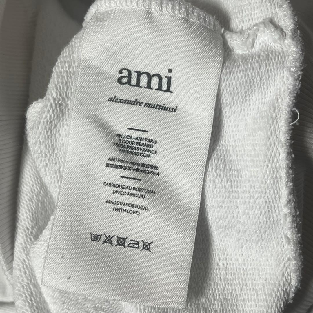 amiparis アミパリス　パーカー　白パーカー　良品　Sサイズ　ユニセックス