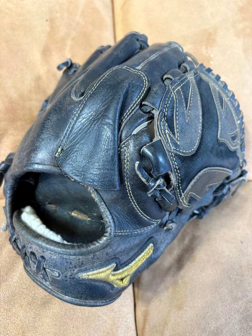 M*a様 Mizuno 黒 レザーグローブ