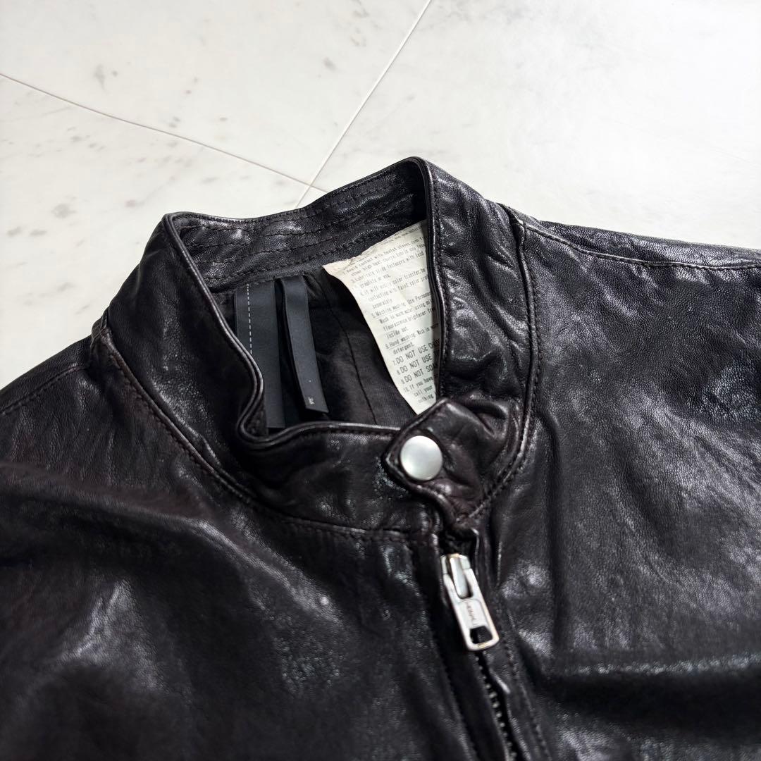 ジャケット・アウター archive grunge leather jaket brown y2k