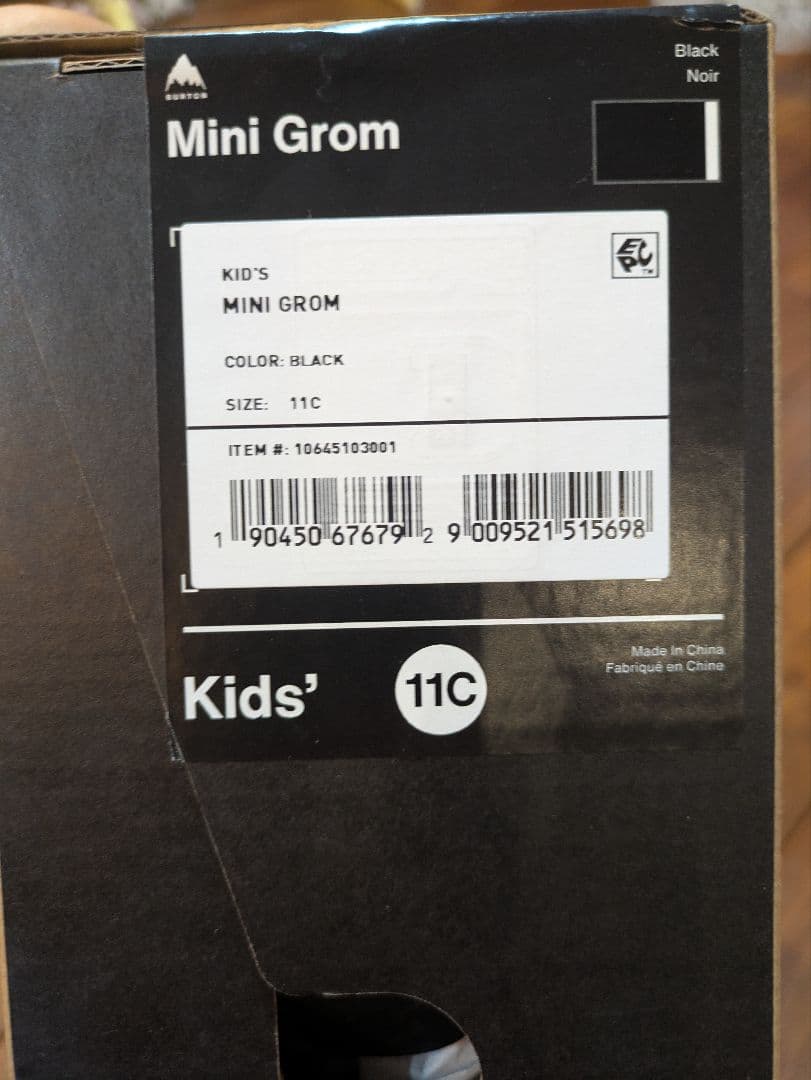 BURTON スノーボードブーツMini Grom（17.5〜18.5cm）
