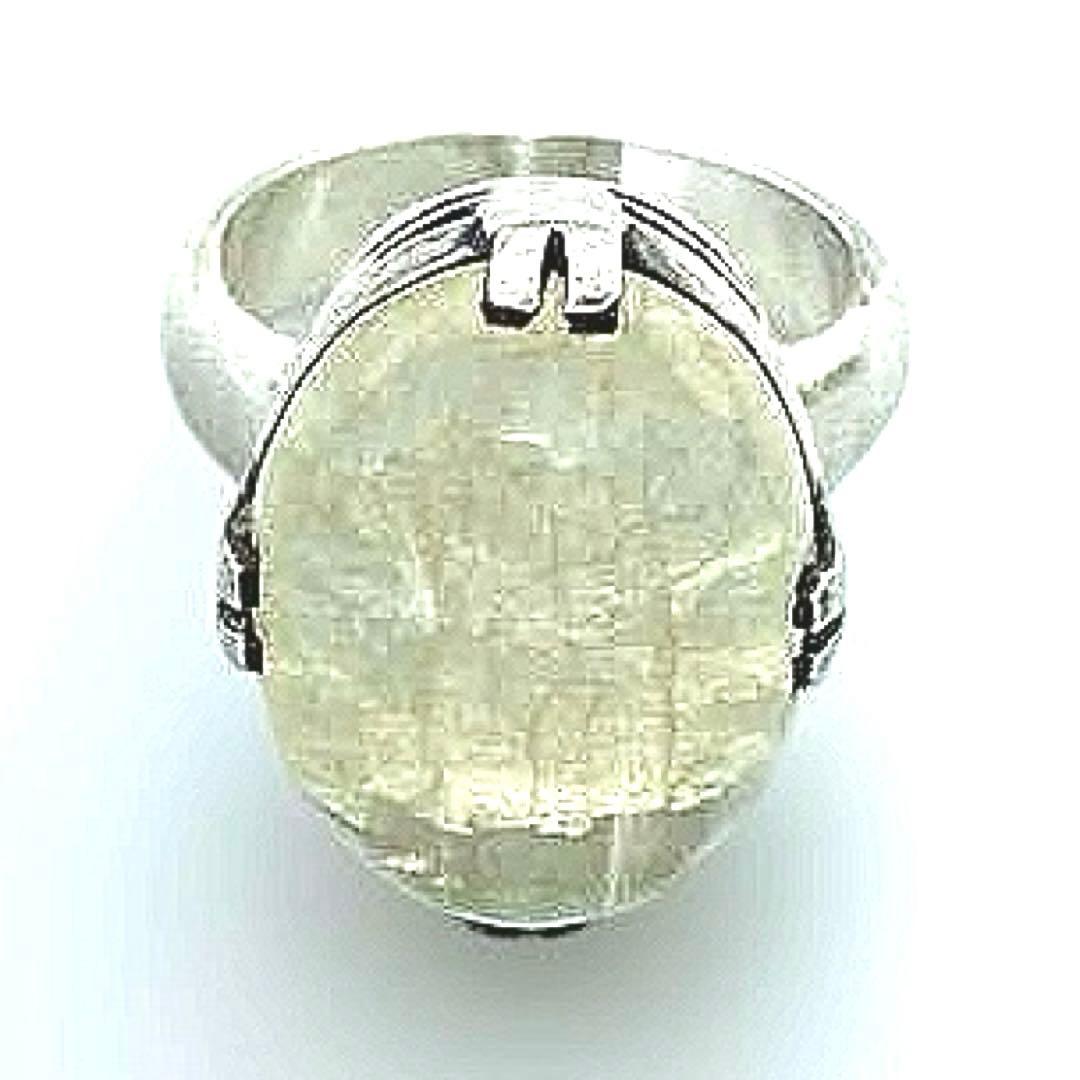 13号 大粒ムーンストーン SV925リング 11g ヴィンテージ 存在感抜群