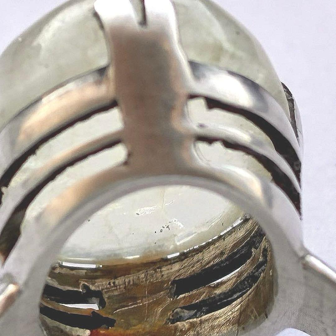 13号 大粒ムーンストーン SV925リング 11g ヴィンテージ 存在感抜群