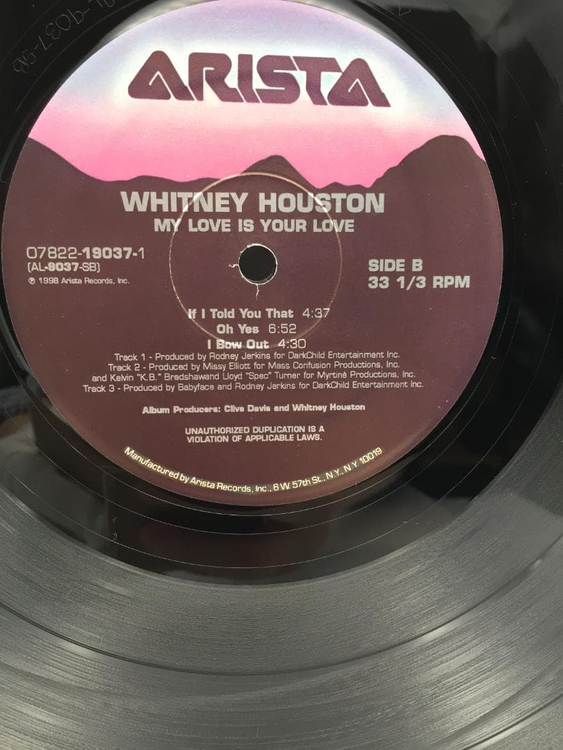 ★中古★Whitney Houston My love is your love