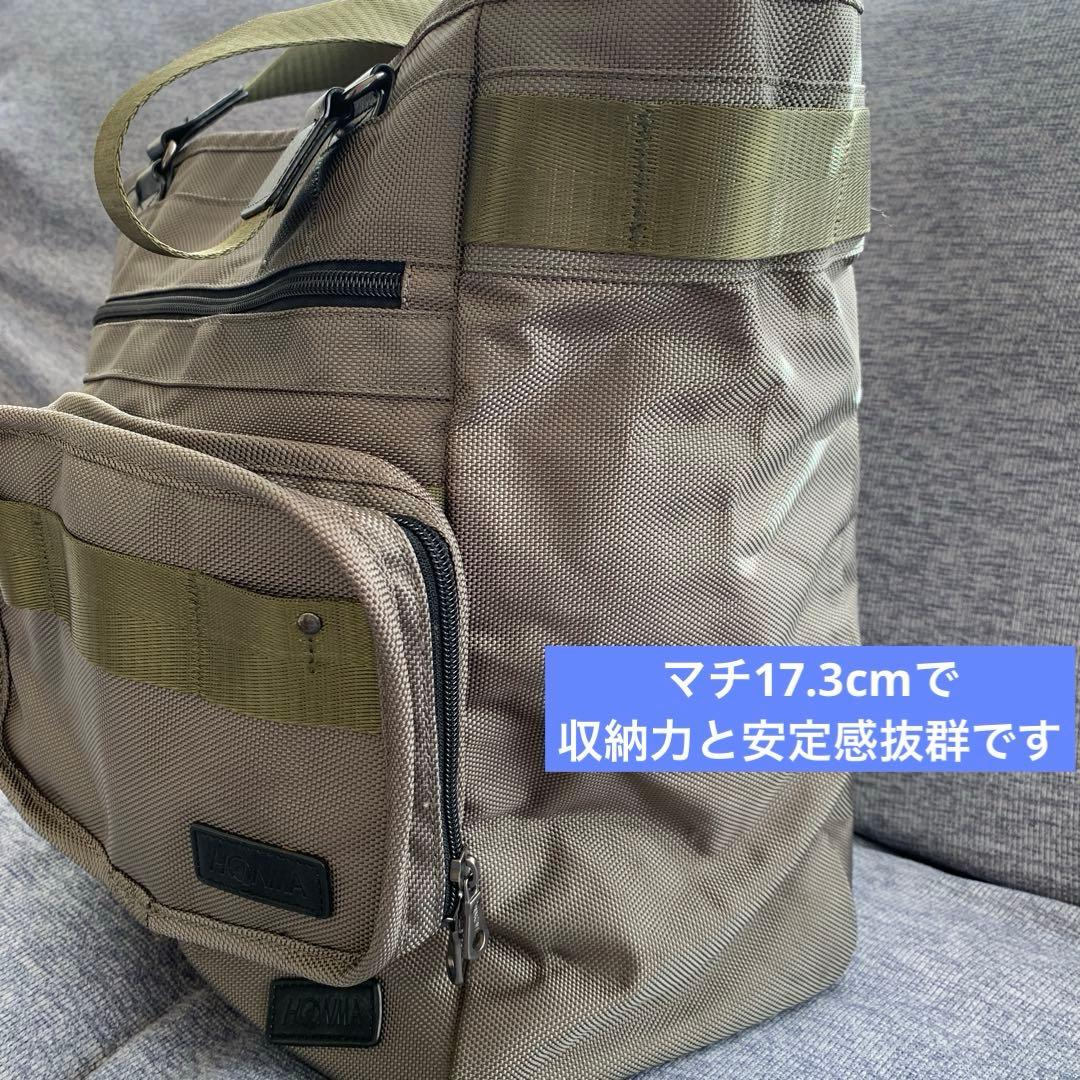 超美品　HONMA　本間ゴルフ　大容量　ゴルフバッグ　ポーチ付　シューズポケット
