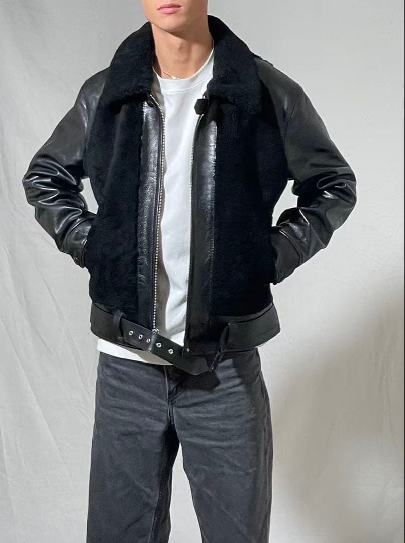 在庫処分　熊ジャン　グリズリージャケット　ライダースジャケット　熊ジャン　XL