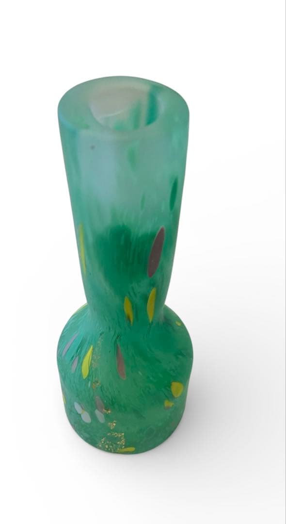 藤田喬平氏 手吹金彩花瓶