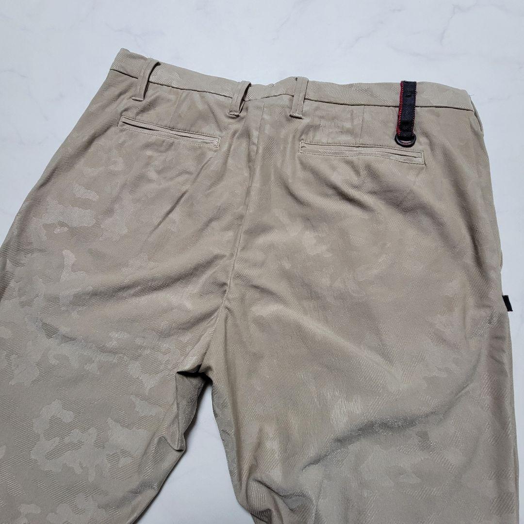 ブリーフィングゴルフ パンツ L 迷彩 ストレッチ メンズ　カモフラ　ベージュ