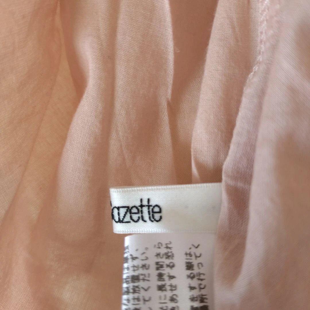 ウィムガゼット 2wayギャザーブラウス フリルカラー シェルボタン