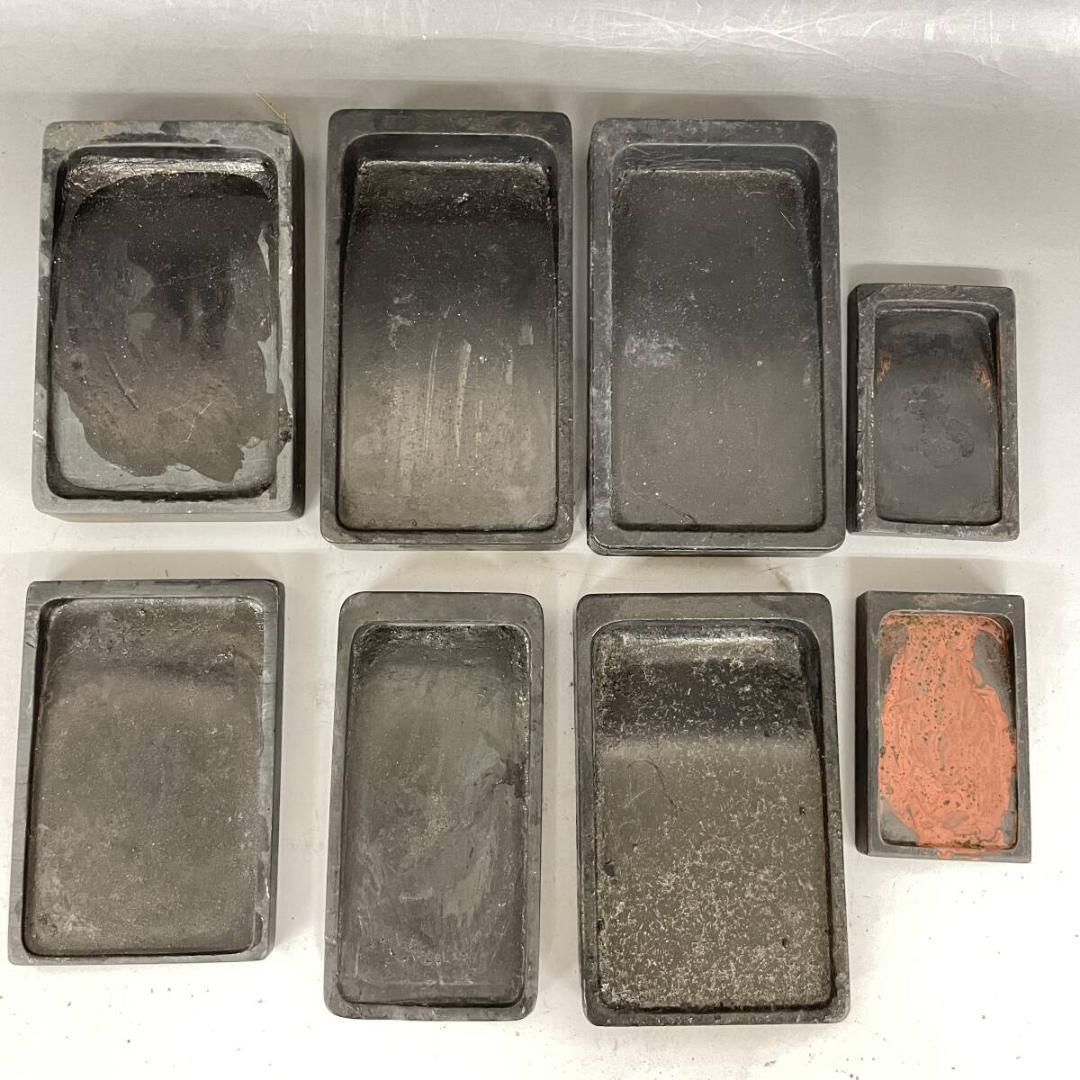 書道具 硯 まとめて 15点 書 文房具 骨董 中国古玩 工芸品 文房四宝