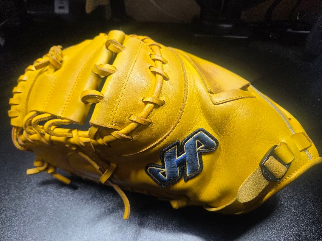 ハタケヤマ 左投げ用キャッチャーミット 軟式用・ソフトボール兼用 TH-263Y