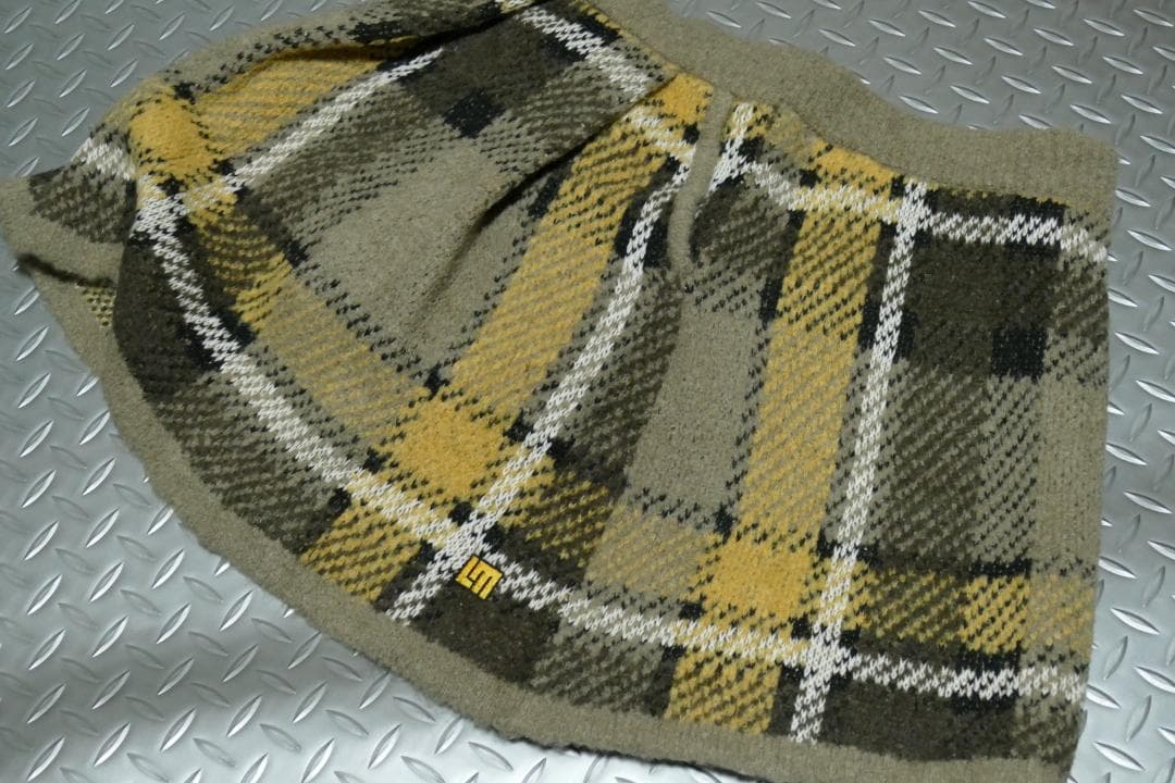 ★秋冬★ラウドマウス★ツイード調蓄熱ニット ニットスカート★L★BN