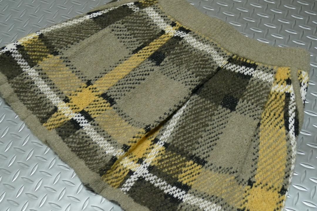 ★秋冬★ラウドマウス★ツイード調蓄熱ニット ニットスカート★L★BN