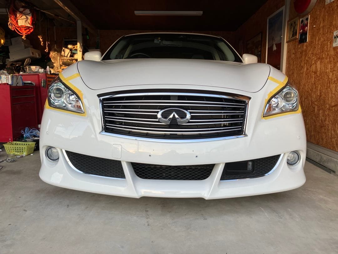 美品フーガY51前期左側ヘッドライト AF S有ポリカーボネート