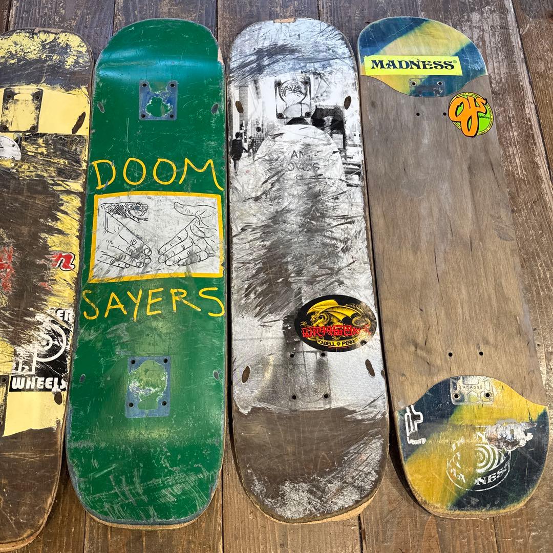 スケボー　中古　デッキ　8.0 インチ　まとめ　6枚セット