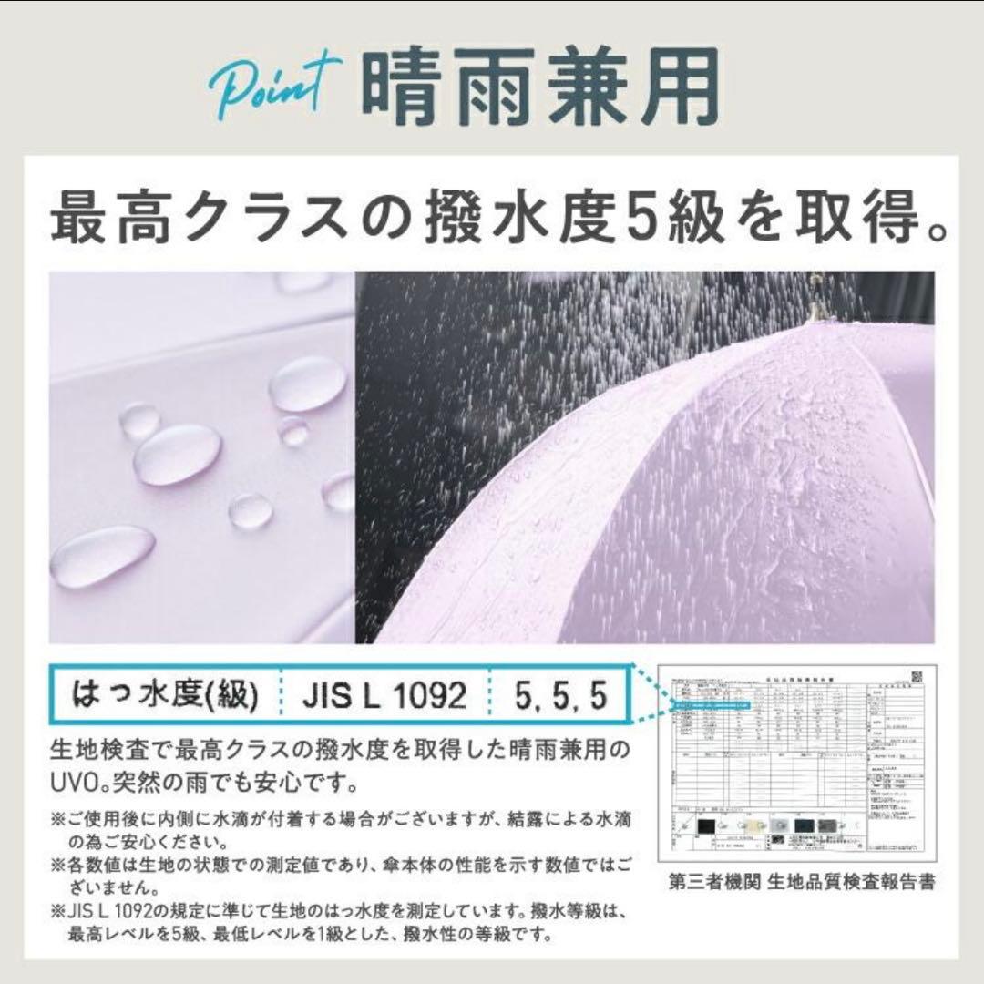 超新品美品／UVO 日傘 限定カラーブルーグレー ／無地タッセル 100%