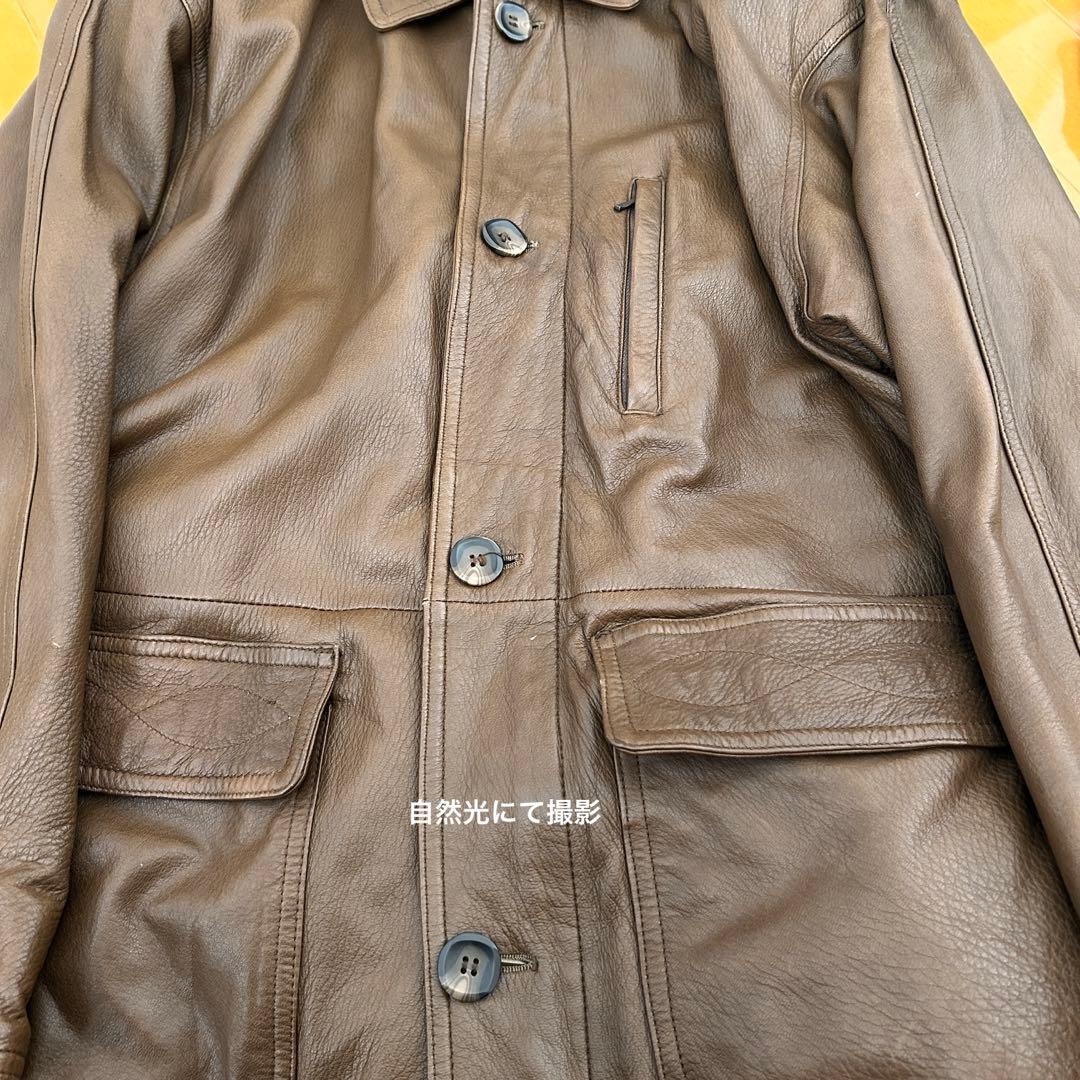 美品✨Target ディアスキンオールレザー鹿革 本革 レザーコートジャケット