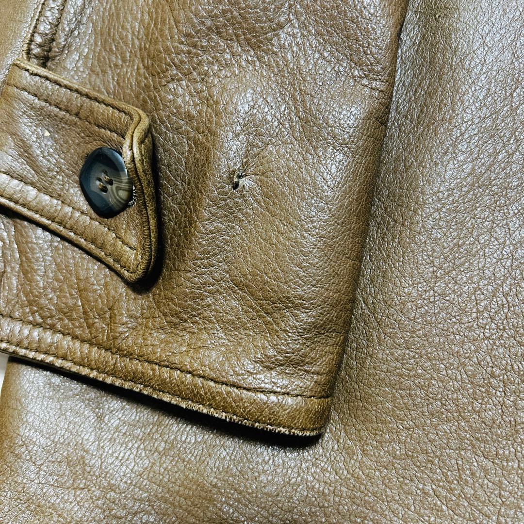 美品✨Target ディアスキンオールレザー鹿革 本革 レザーコートジャケット