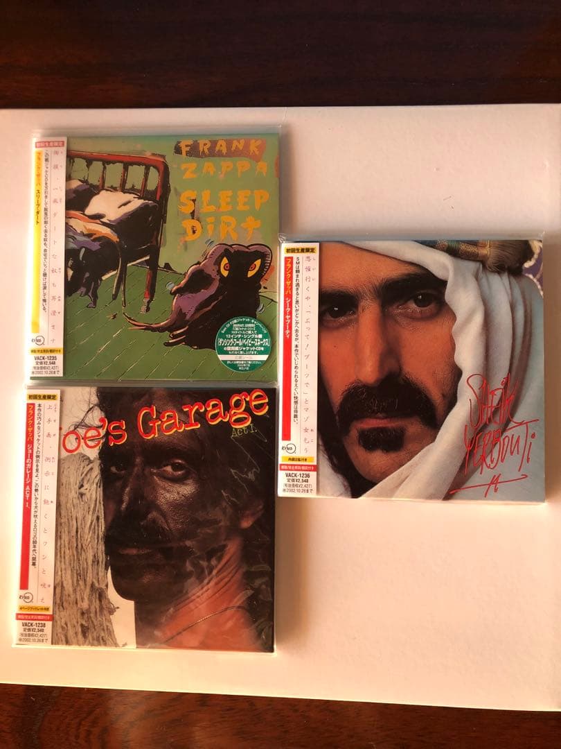 Frank Zappaフランク'ザッパ特典BOXと紙ジャケットCD6枚セット