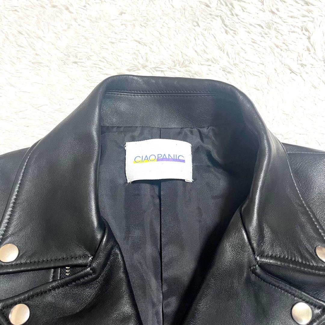 ✨極美品✨チャオパニック ダブルレザー シングルライダース 羊革 Mサイズ