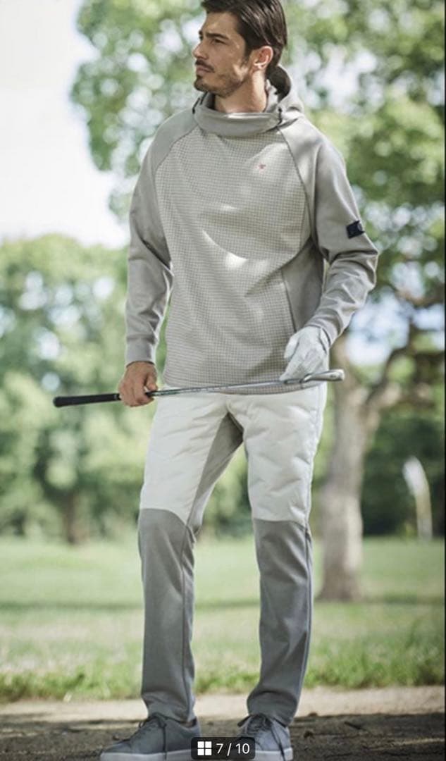 新品2.5万 高級 G-stageダウンハイブリッドパンツ ムータマリン46上品