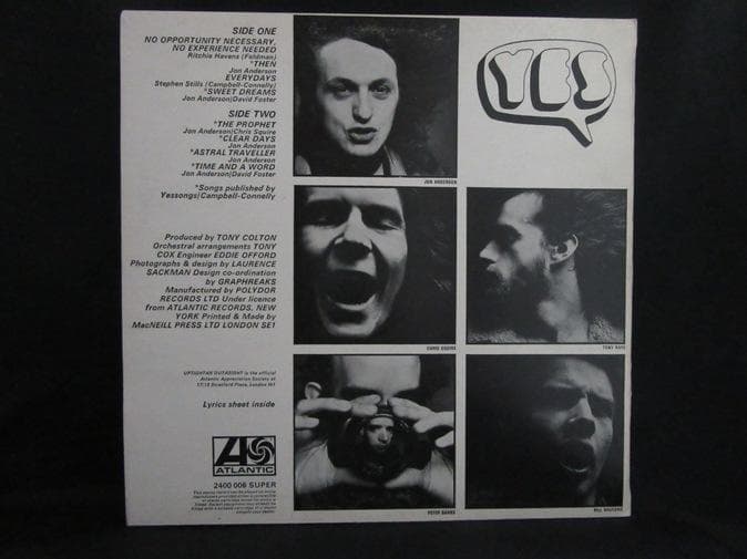 YES★Time And A Word UK Atlantic Red/Maro