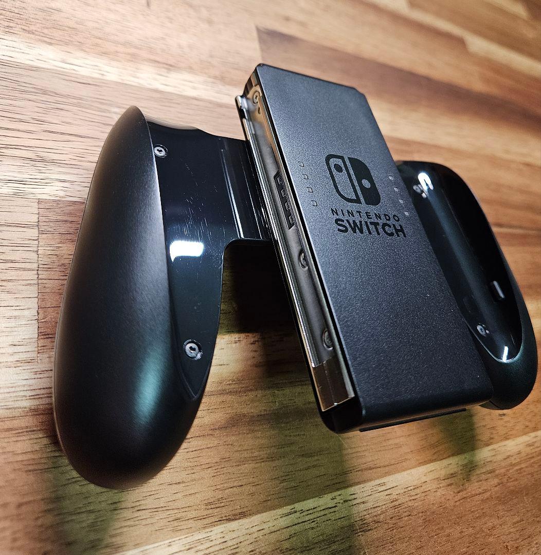 Nintendo Switch グレー　バッテリー強化モデル　専用ポーチ付き