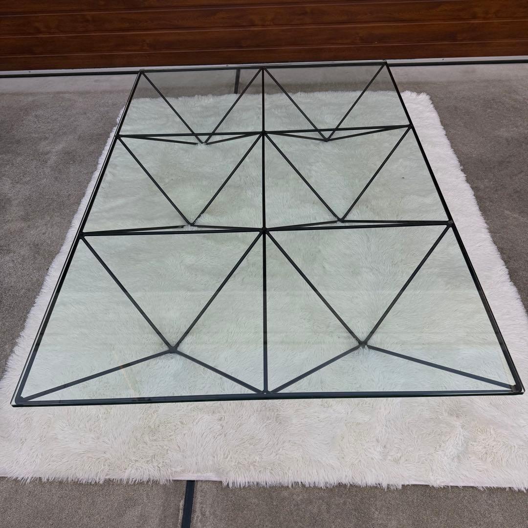 美品 B&B italia ALANDA ガラステーブル 購入価格67万