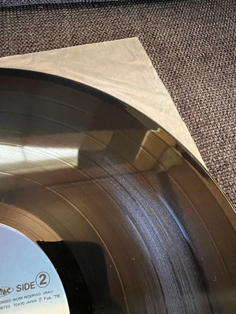 原田真二 LPレコード邦楽『Feel Happy』1978年 帯付き サイン