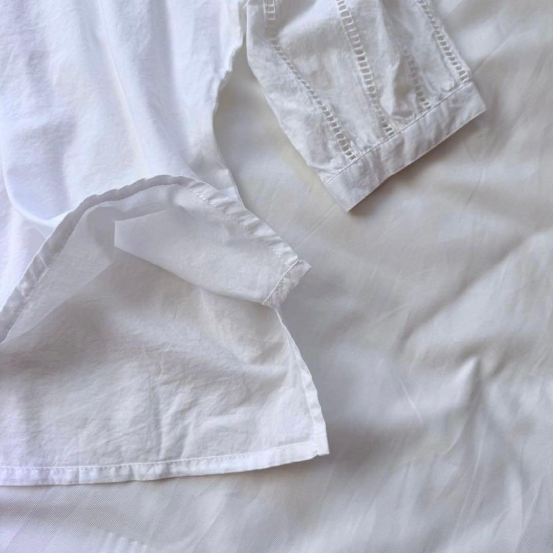 Lucruca cottonローン ブラウス　レース　ルクルカ センソユニコ38