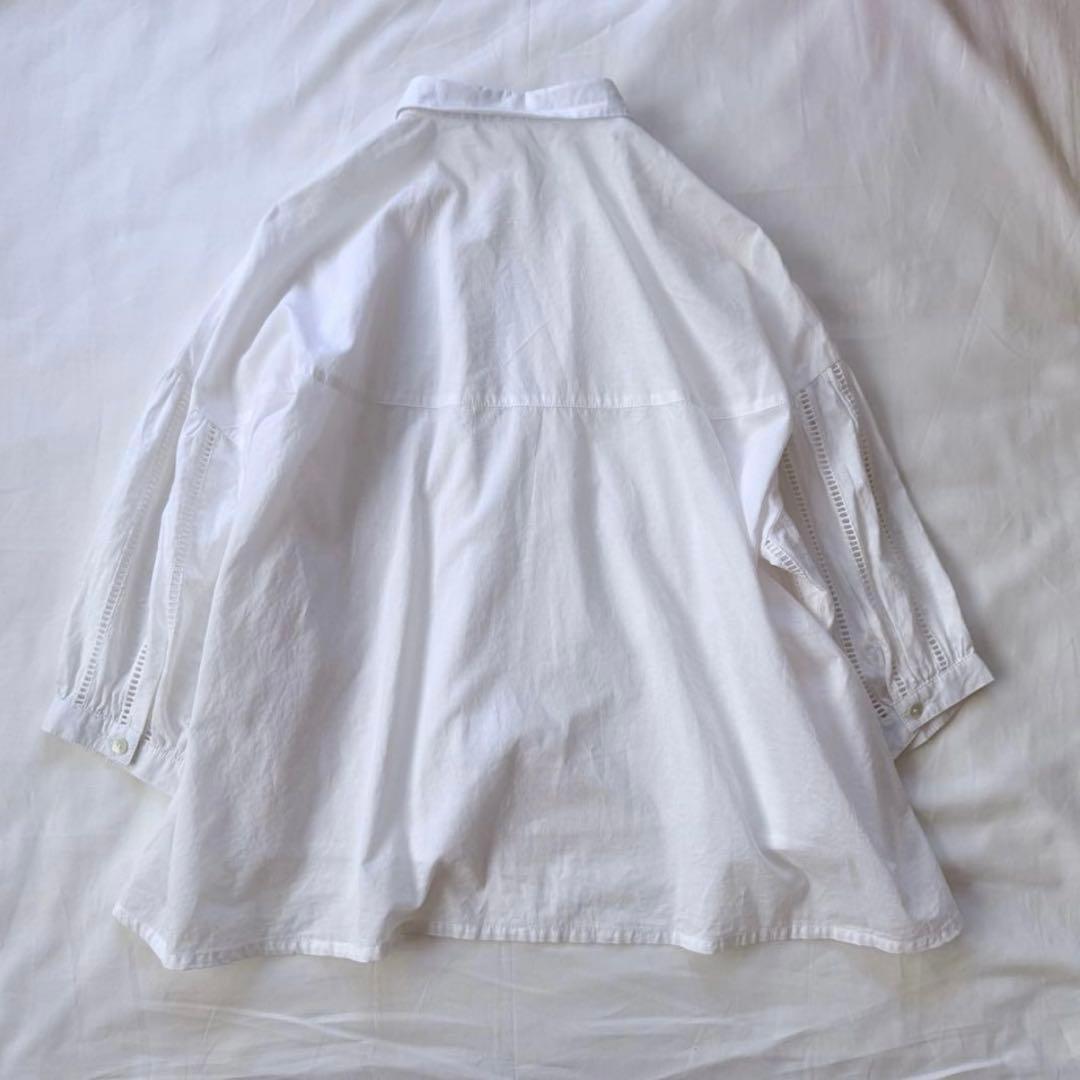 Lucruca cottonローン ブラウス　レース　ルクルカ センソユニコ38