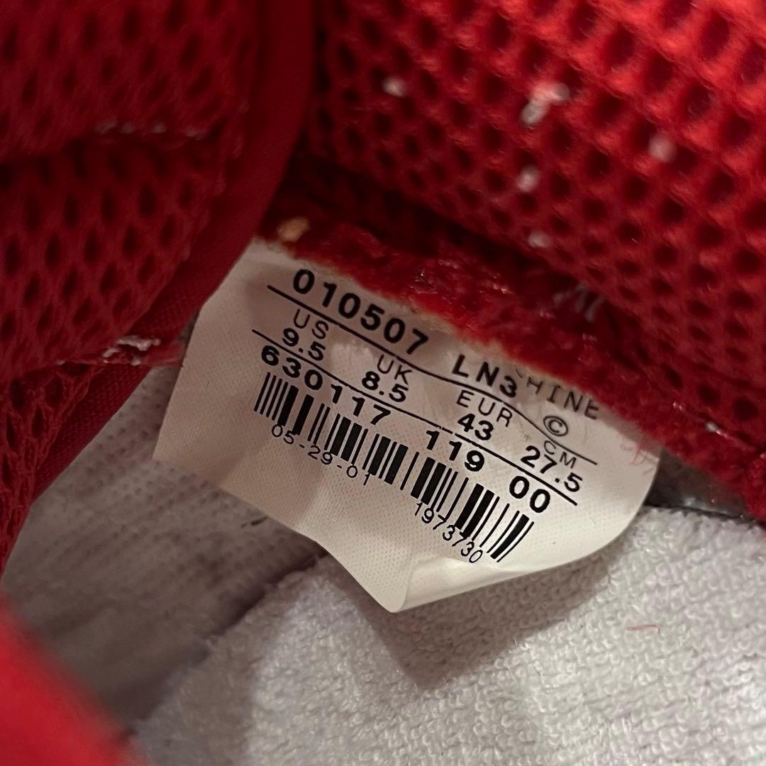 NIKE AIR FORCE 1 スニーカー 27.5cm レッド×ホワイト