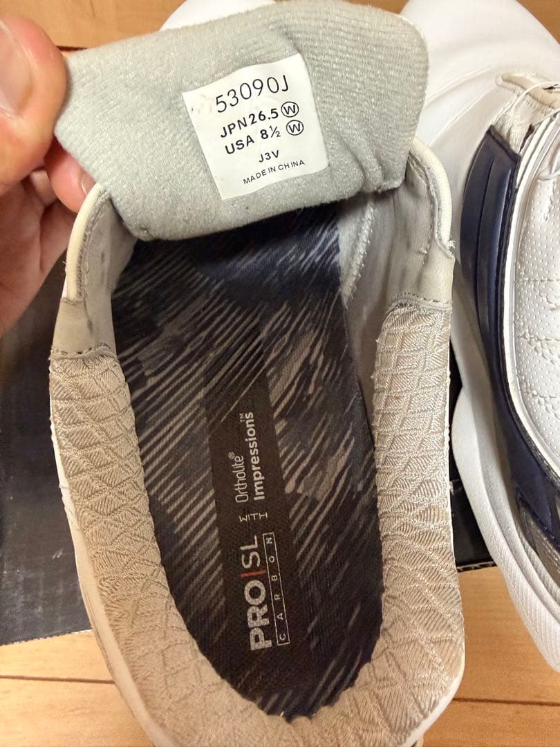 【ヒデさん】FOOTJOY ゴルフシューズ ホワイト/ネイビー