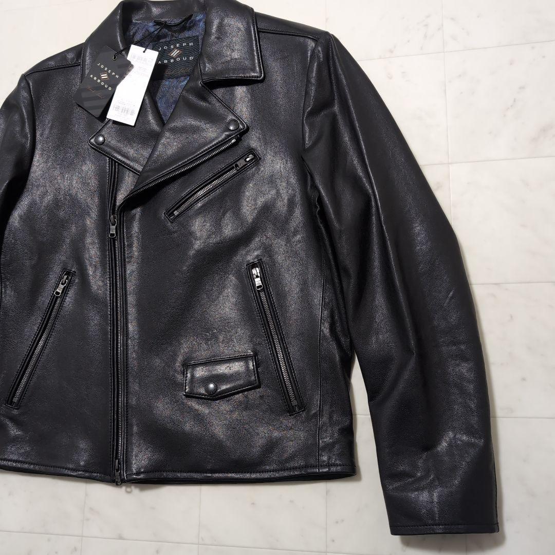 新品 2024年作品 JOSEPH ABBOUD ダブルライダースジャケット