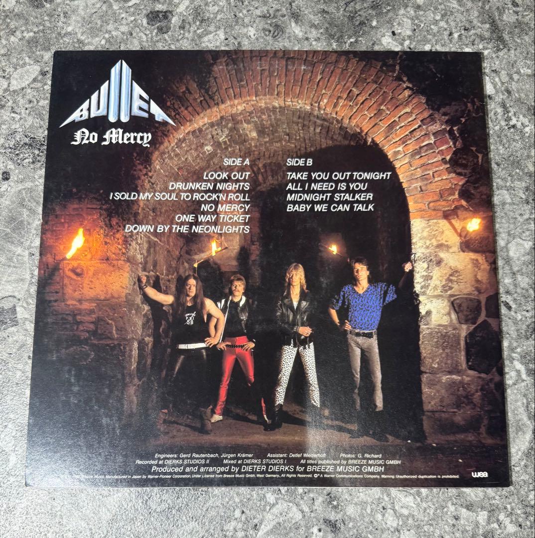 激レア　見本盤 BULLET No Mercy LP 帯なし