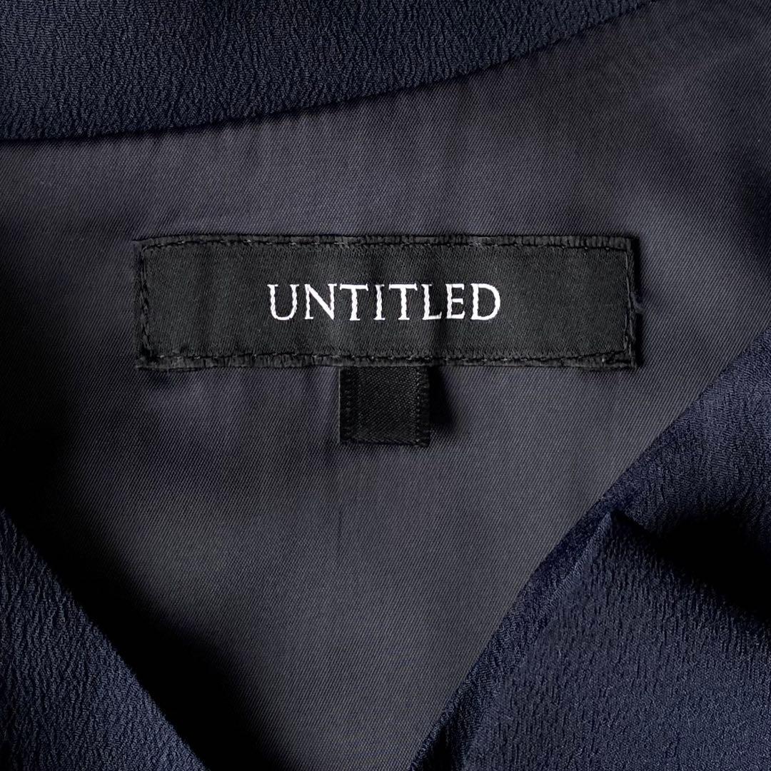 近年.極美品.定価2.8万☆アンタイトル 洗える ロングワンピース S 濃紺