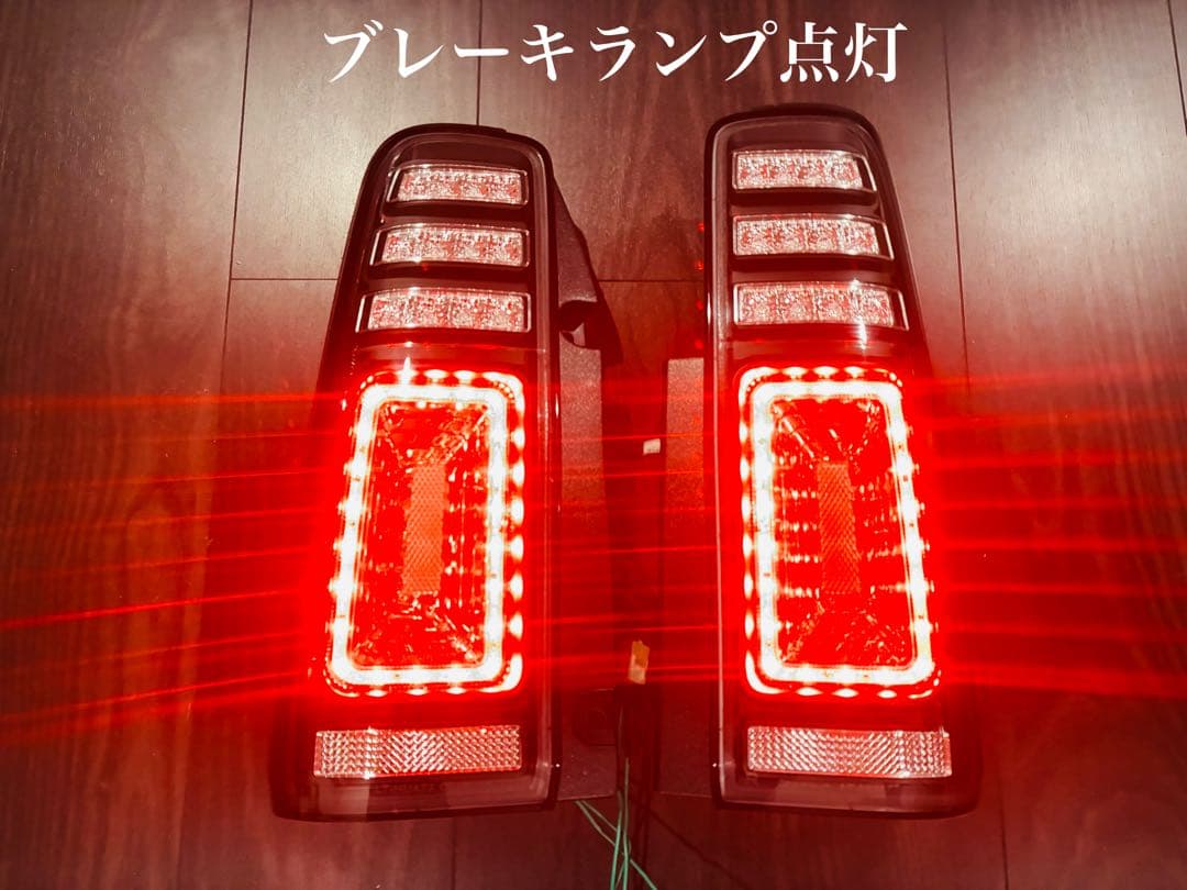 JB23専用 ジムニー 3Dホール フルLEDテールV2 流れるウインカータイプ