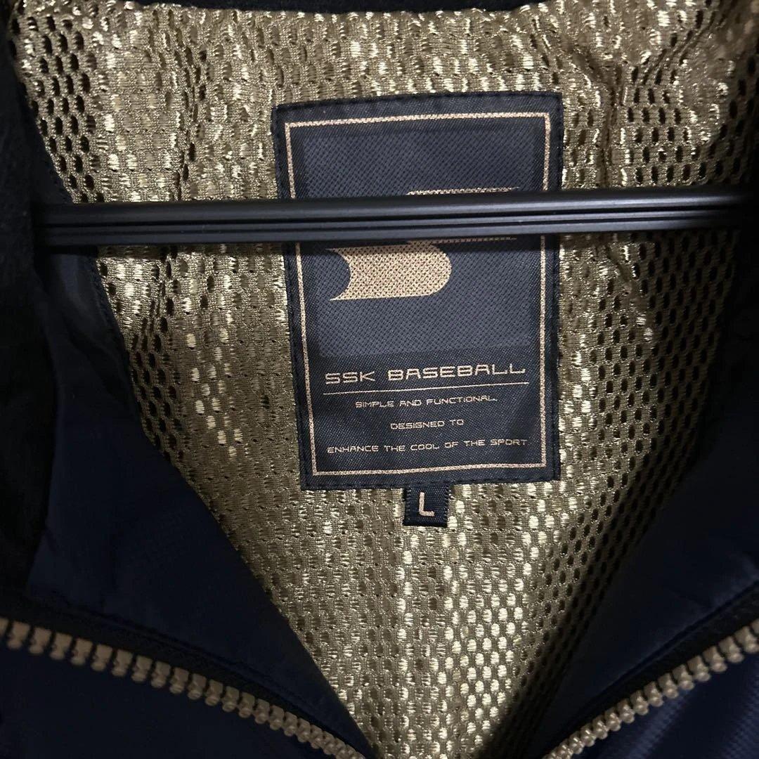 SSK 新品、未使用品　ハーフジップ セットアップ上下L サイズネイビー中綿入り