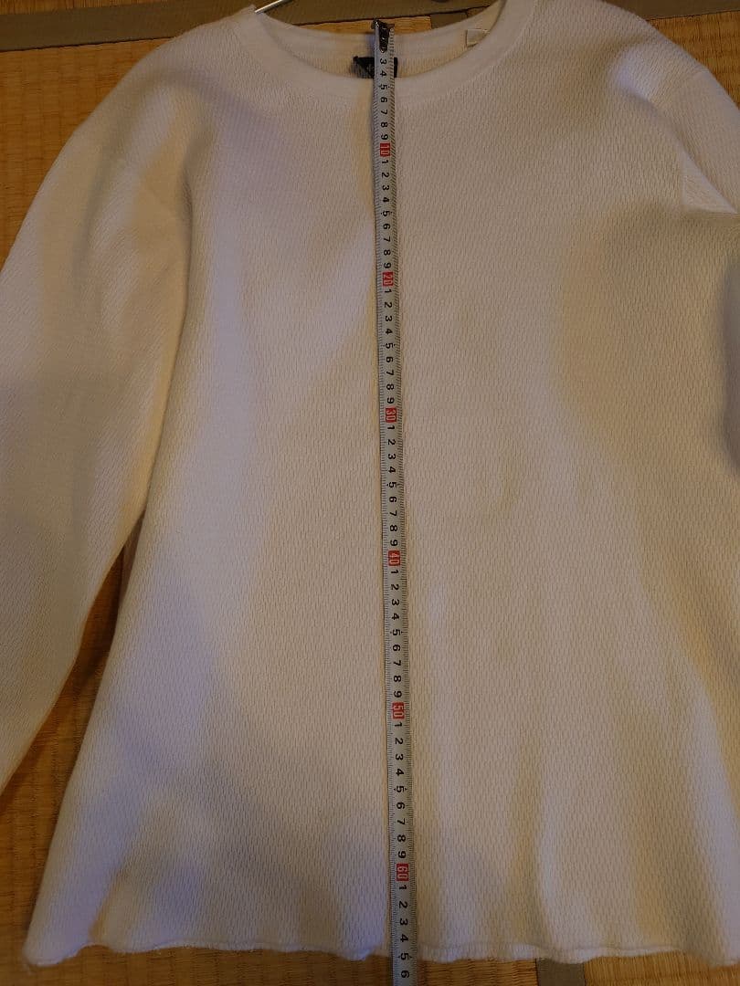 Schott メッシュ長袖 カットソー　Tシャツ ホワイト　サーマル　ワッフル