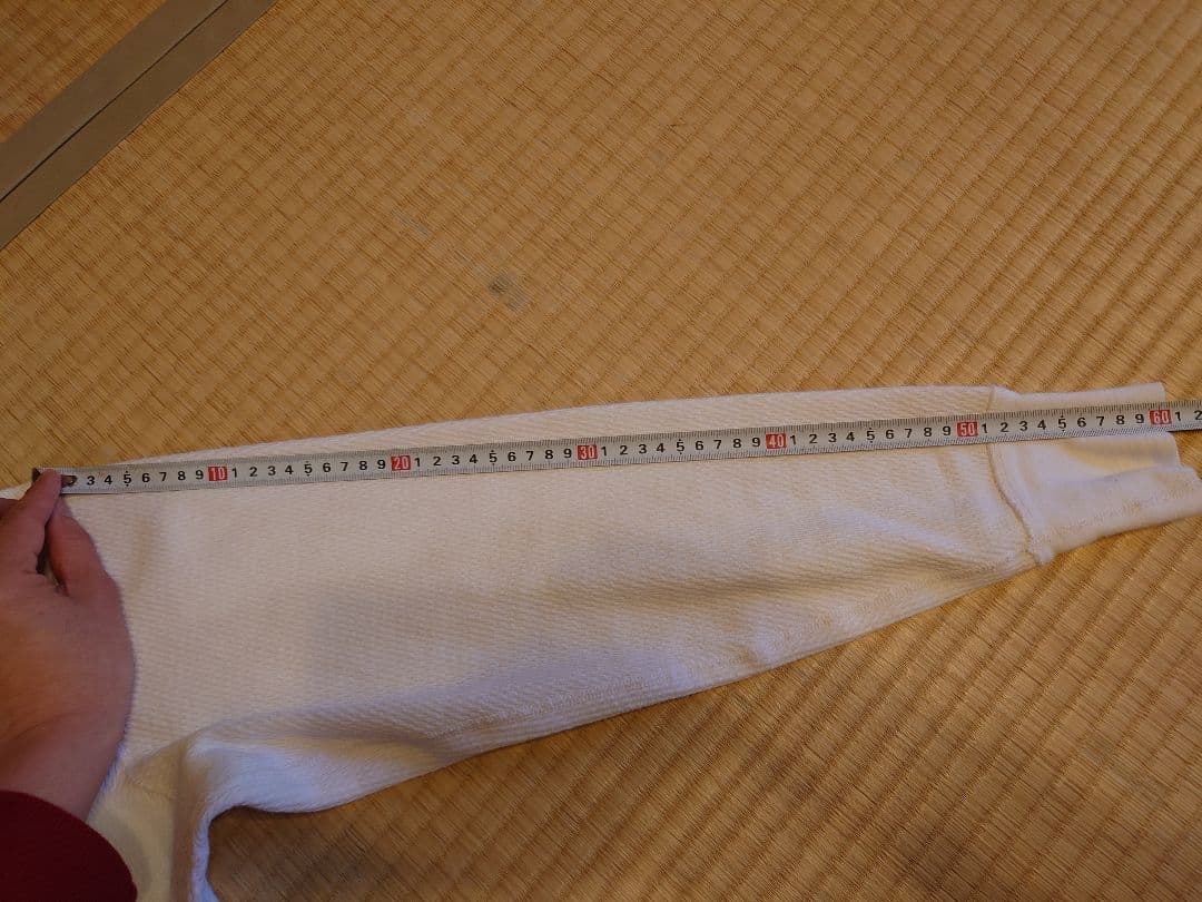 Schott メッシュ長袖 カットソー　Tシャツ ホワイト　サーマル　ワッフル